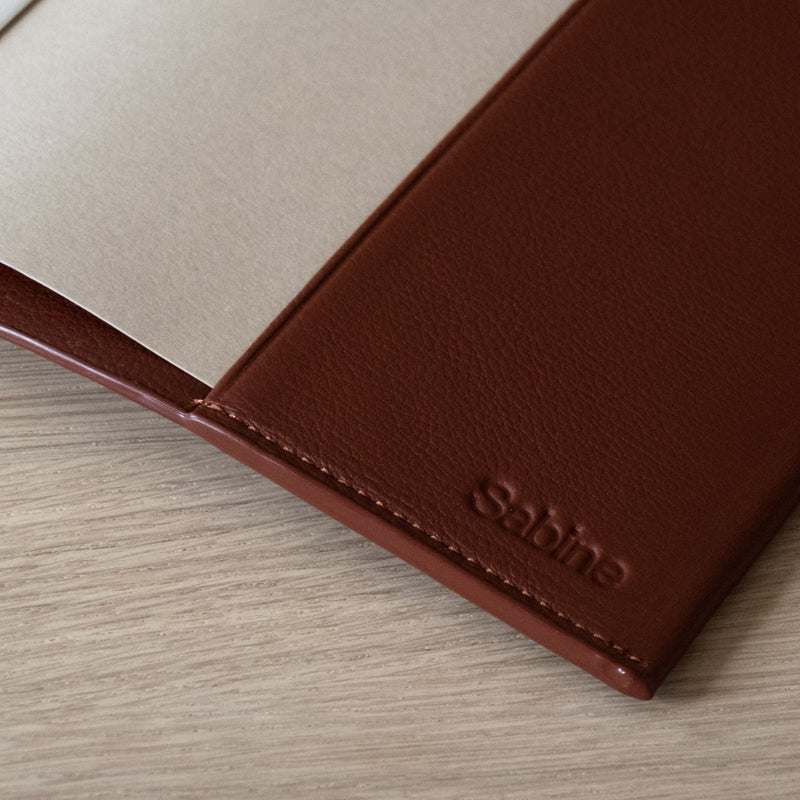 The Notebook: Leather - Cognac - A5