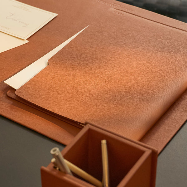 The Filefolder: Leather - Cognac - A4