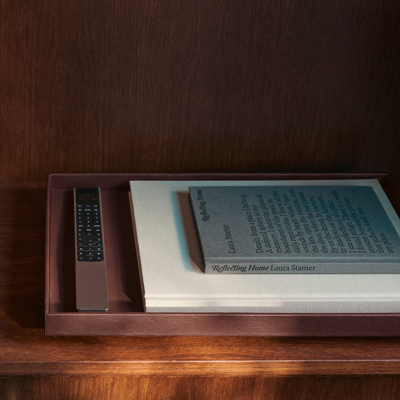 The Serving Tray: Leather - Tobacco - Large