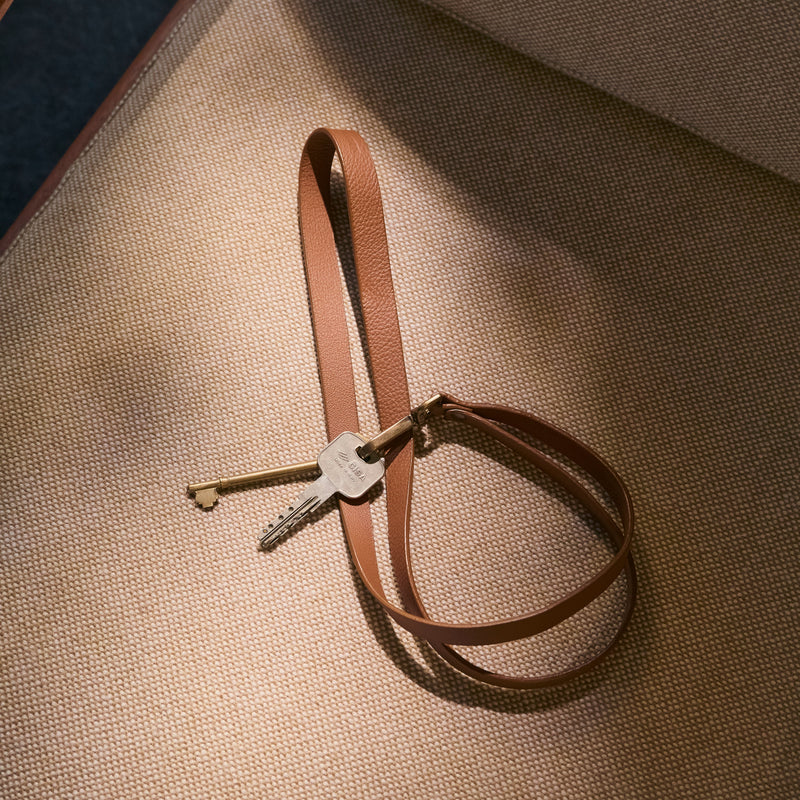 The Strap with Hook: Leather - Apricot - One size