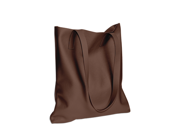 The Tote: Leather - Cognac - Small