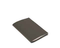 The Passport Cover: Leather - Grey - One size