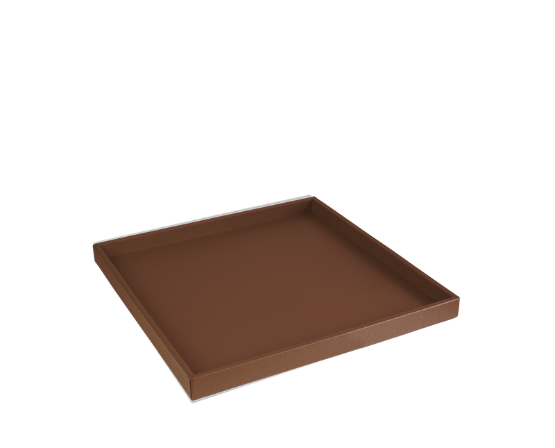 The Serving Tray: Leather - Cognac - Small