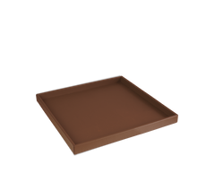 The Serving Tray: Leather - Cognac - Small