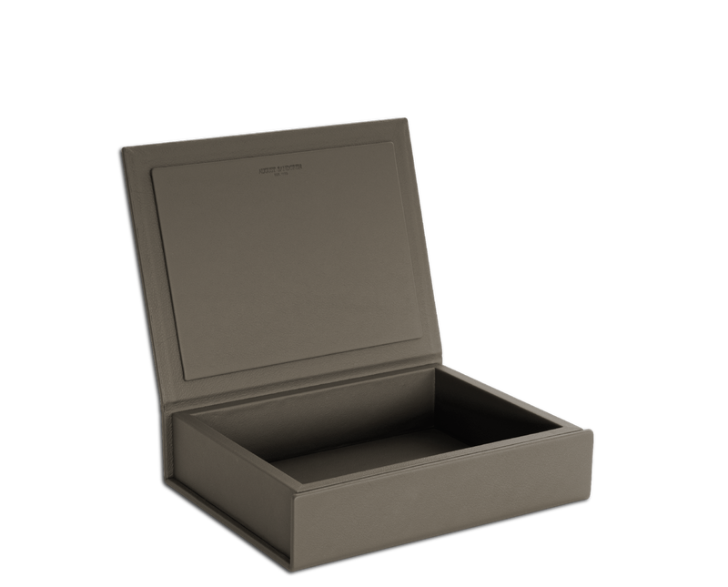 The Box: Leather - Granite - Large