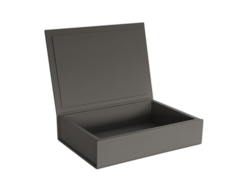 The Box: Leather - Grey - Large