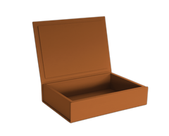 The Box: Leather - Mandarin - Large