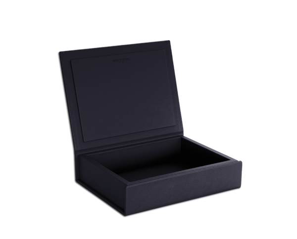 The Box: Leather - Dark Blue - Medium