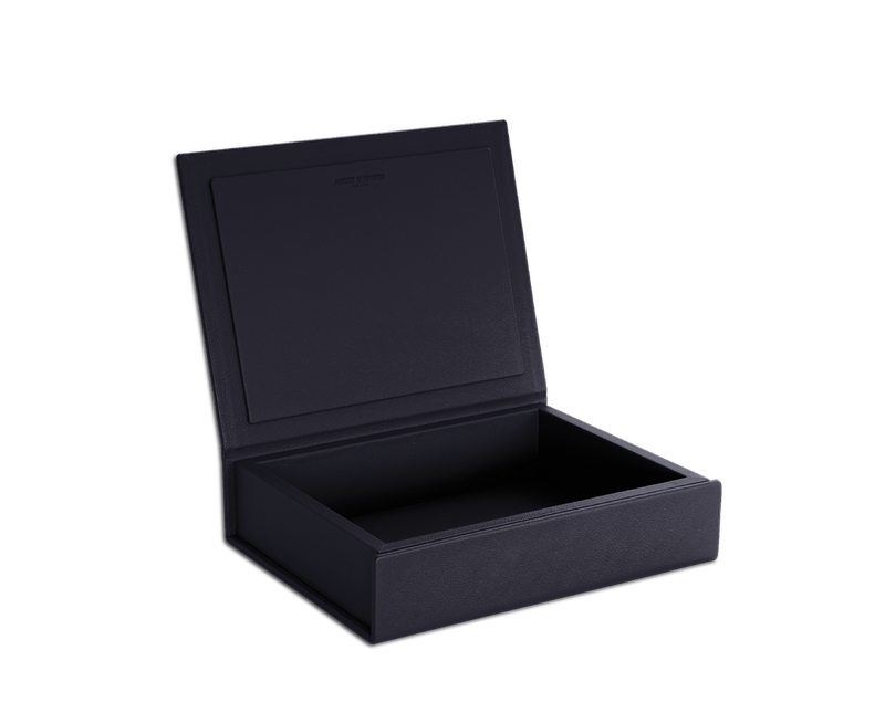 The Box: Leather - Dark Blue - Large