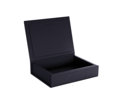 The Box: Leather - Dark Blue - Medium