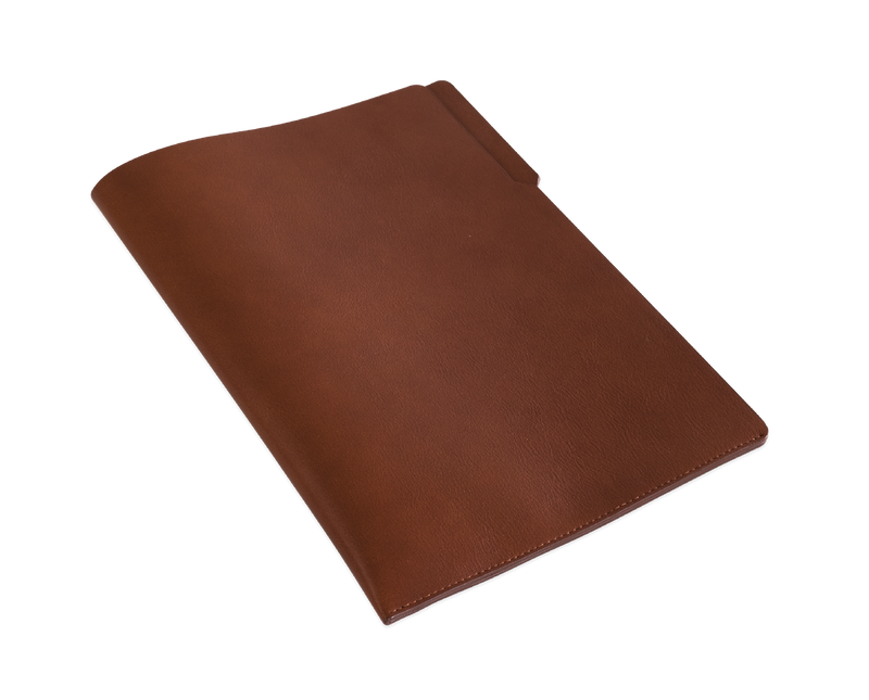 The Filefolder: Leather - Cognac - A4