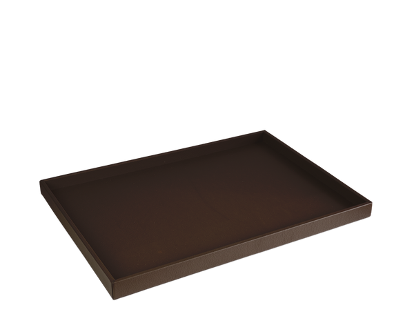 The Serving Tray: Leather - Tobacco - Large