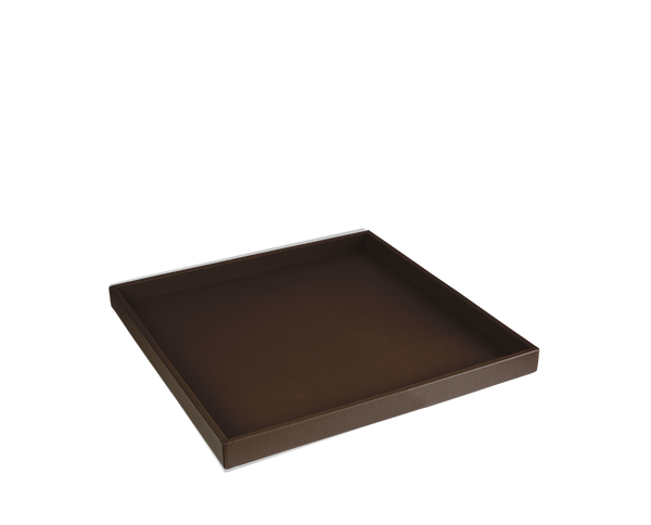 The Serving Tray: Leather - Tobacco - Small