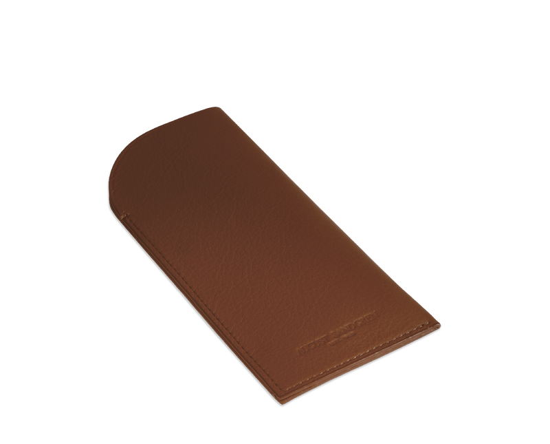 The Glasses Case: Leather - Cognac