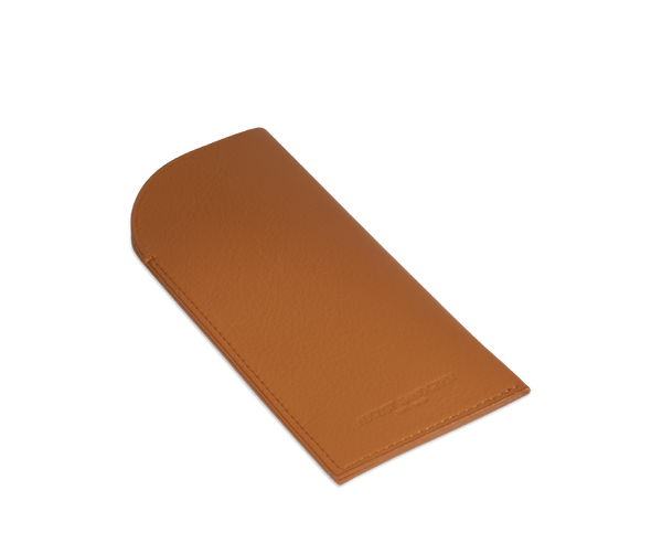 The Glasses Case: Leather - Mandarin