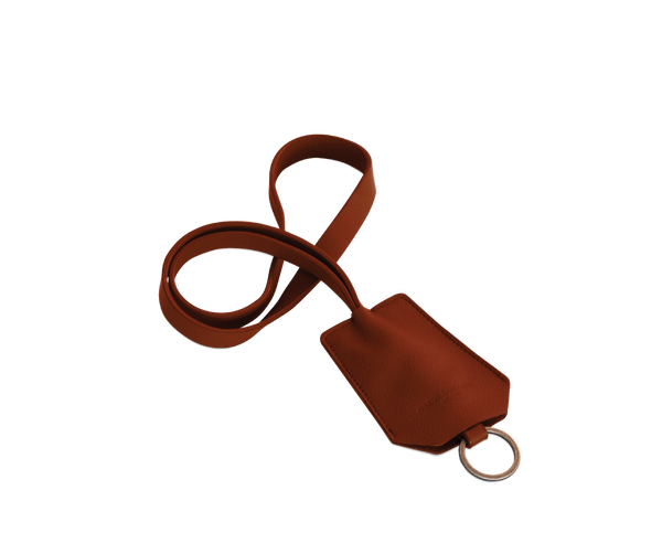 The Keyring: Leather - Apricot - Long strap