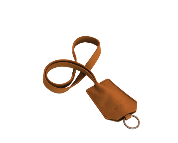 The Keyring: Leather - Mandarin - Long strap