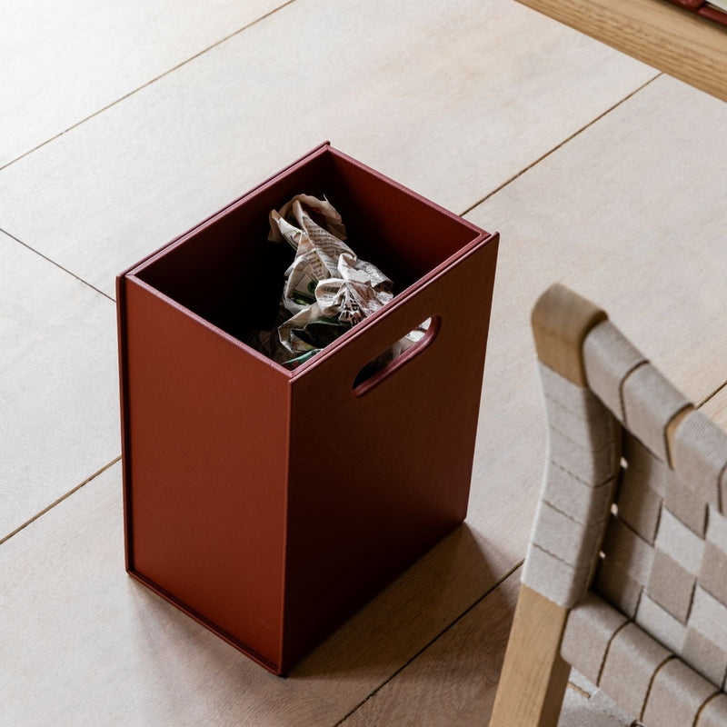 The Paper-bin: Leather - Cognac - One Size