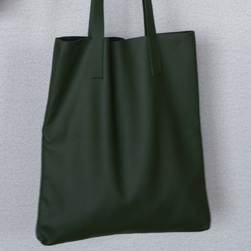 The Tote: Leather - Mandarin - Small