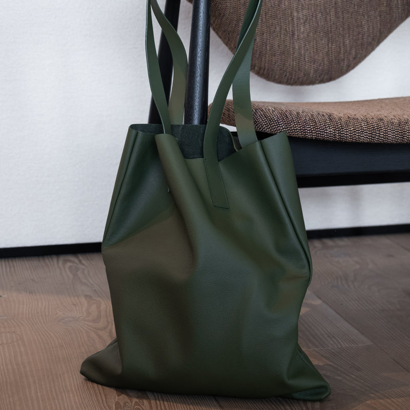 The Tote: Leather - Tobacco - Small