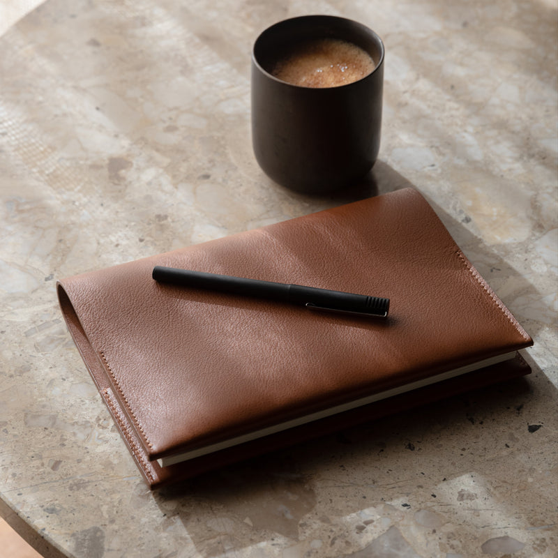 The Notebook: Leather - Cognac - A5