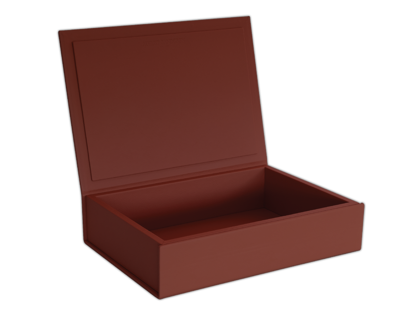 The Box: Leather - Terracotta - Large