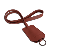 The Keyring: Leather - Terracotta - Long strap