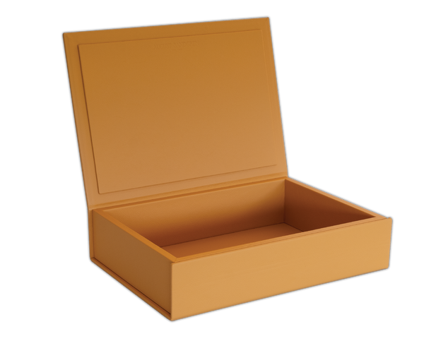 The Box: Leather - Saffron - Large