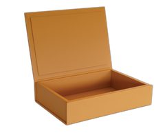 The Box: Leather - Saffron - Large