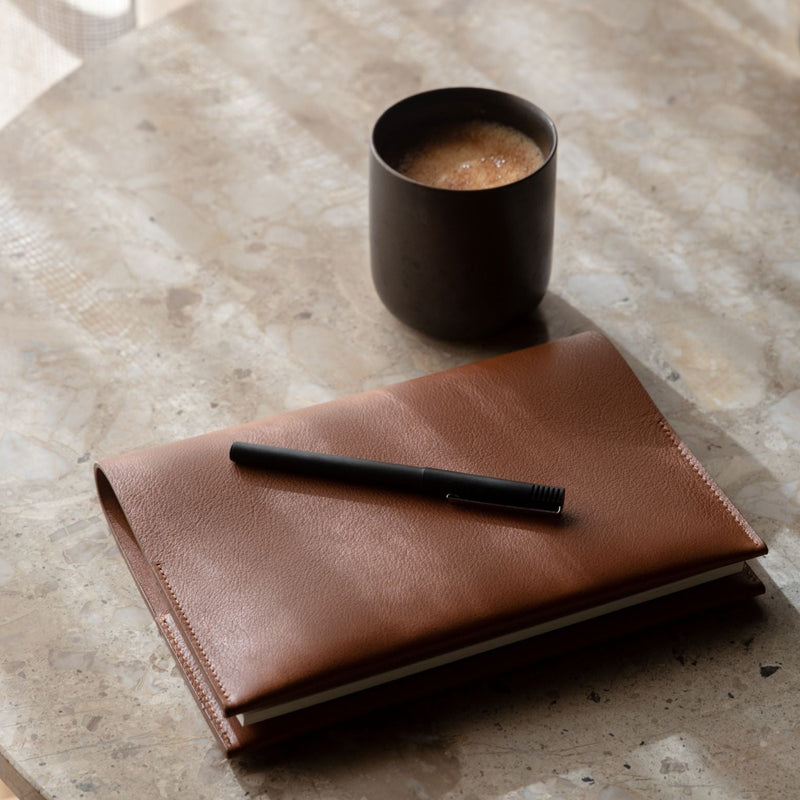 The Notebook: Surplus leather - Cognac - A5