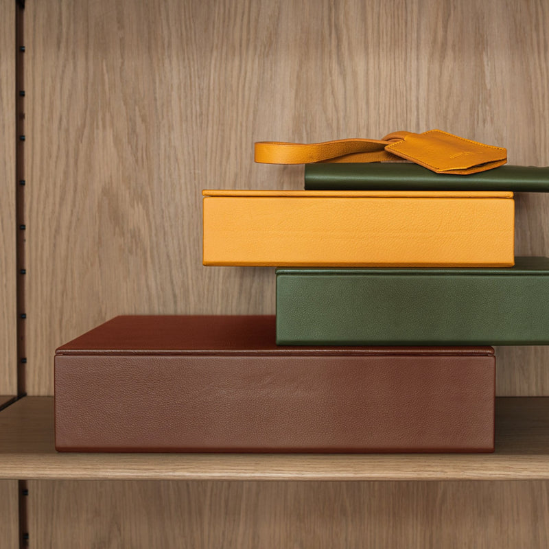 The Box: Leather - Terracotta - Large