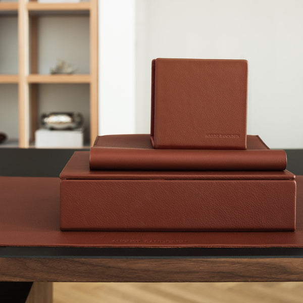 The Box: Leather - Terracotta - Medium