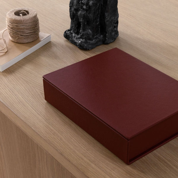 The Box: Leather - Terracotta - Large