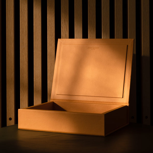 The Box: Leather - Saffron - Large