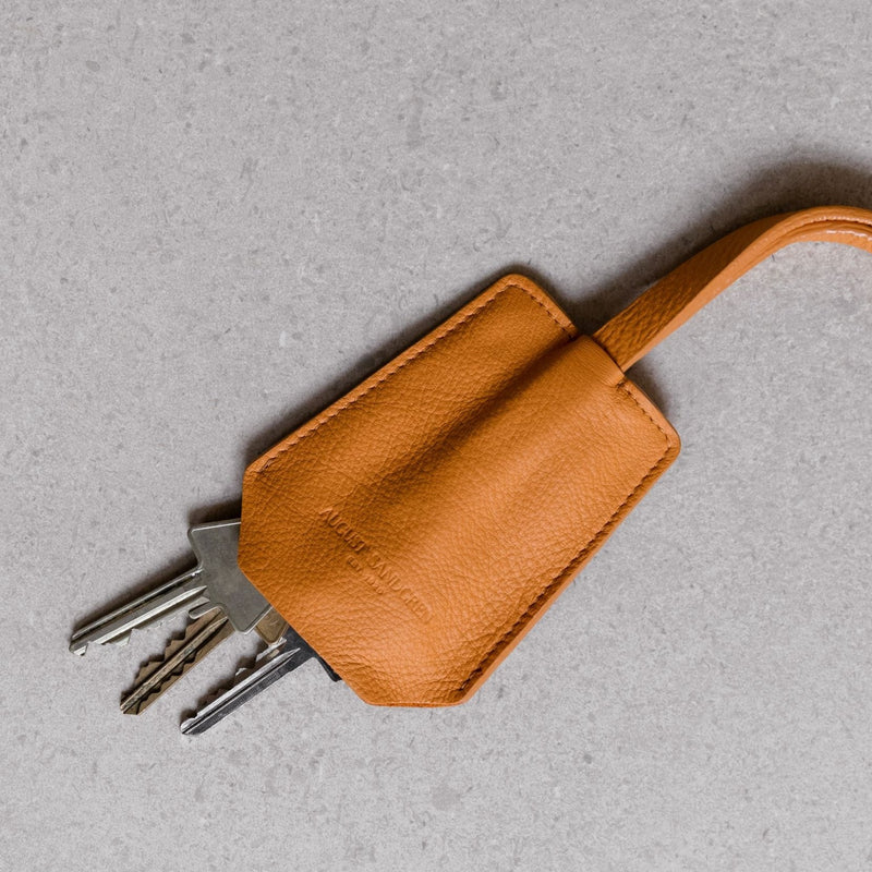 The Keyring: Leather - Saffron - Long strap