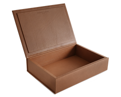 The Box: Leather - Cognac - Large