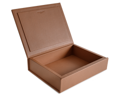 The Box: Leather - Cognac - Medium