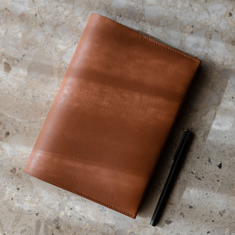 The Notebook: Surplus leather - Cognac - A5