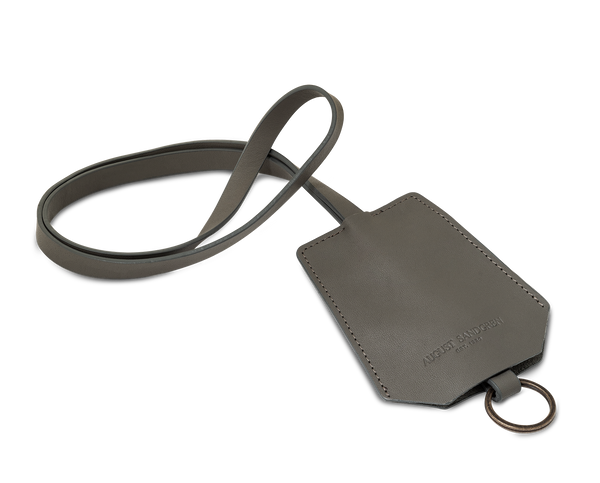 The Keyring: Surplus leather - Grey - Long strap