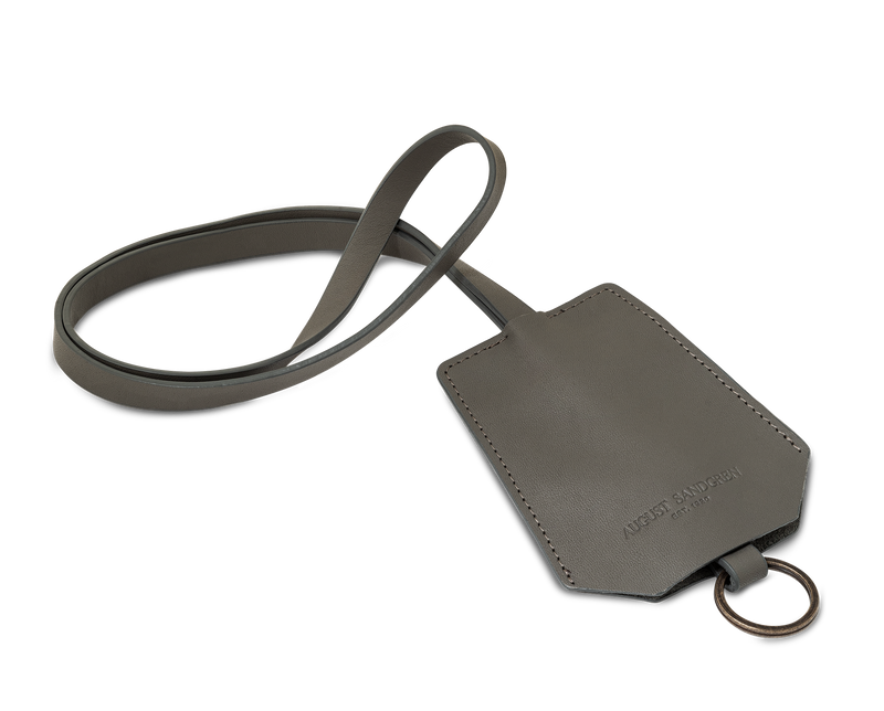 The Keyring: Surplus leather - Grey - Long strap