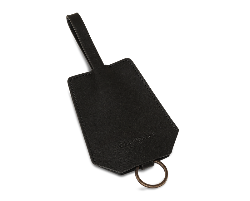 The Keyring: Surplus leather - Black - Short strap (15 cm)