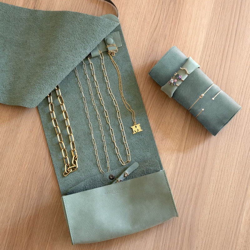 The Jewelbox: Jewel-on-the-go-pouch - Jade green